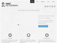 Tablet Screenshot of mikehetherman.com